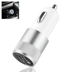 Robotsky Car Phone Charger 2 Port Dual USB Car Charger Adapter Charging 5V 1A for iPhone 5 6 Samsung Galaxy Xiaomi Car-charger