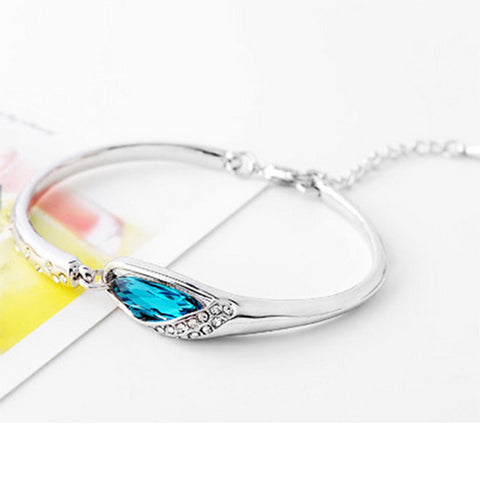 Water Drop Vintage Silver Bracelet