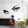 Super Deal  Stickers Audrey Hepburn's Eyes Silhouette Wall Sticker Decals Home Decor wall stickers  HYM02