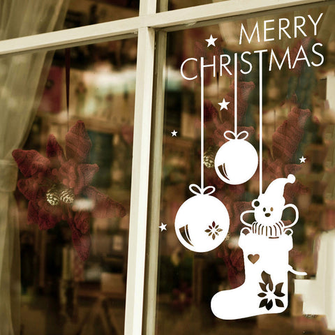 wall stickers home decor Window wall stickers christmas decorations for home wall sticker adesivo de parede #1520
