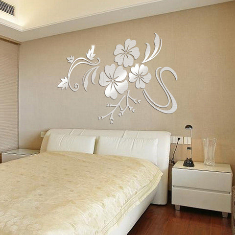 3d Mirror Mural Decal Wall Stickers