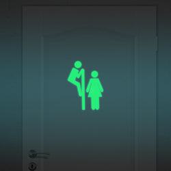 Bathroom Luminous Sticker Toilet Fluorescent Wall Sticker Removable Sticker