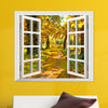 3D Window Forest Birch Tree View Wall Stickers Wall Mural Decals wall stickers home decor bedroom
