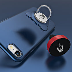 3 in 1 Shockproof Armor Phone Cases For iphone 7 6 6s Plus Case With Metal Finger Ring Holder Stand + Magnetic Car Mount Bracket