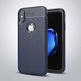 Luxury PU Leather Phone Cases For iphone X Case Fashion Litchi Texture Soft TPU Back Cover For iphone 10 Fitted Cases Capa Coque