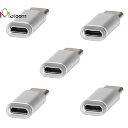 5PC Free Shipping 2016 Phone Accessories Fashion USB-C Type-C To Micro USB Data Charging Adapter For Android Phone