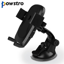 Powstro Car Phone Holder GPS Accessories Suction Cup Auto Dashboard Windshield Mobile Cell Phone Retractable Mount Stand