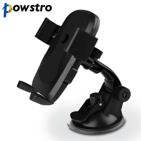 Powstro Car Phone Holder GPS Accessories Suction Cup Auto Dashboard Windshield Mobile Cell Phone Retractable Mount Stand