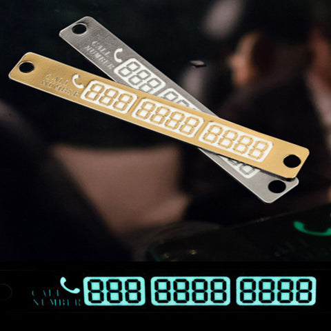 Universal Temporary Car Parking Card  Phone Number Card