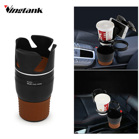 Multifunction Car Storage Box Organizer Drink Phone Holder 360 Degree Rotation for Sunglass Pen Coins Drink Car Accessories