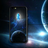 ELFTEAR For iPhone 6 Case LED Light Star Sky Cover For iPhone 7 Case LED Shining Starry Night Stars Moon Space Phone Back Cover